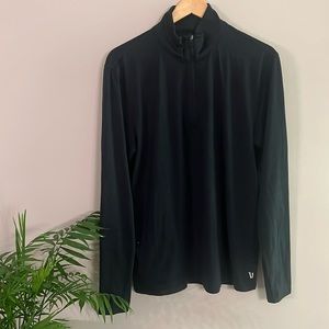 Vuori Ease Performance Quarter-Zip Navy Large